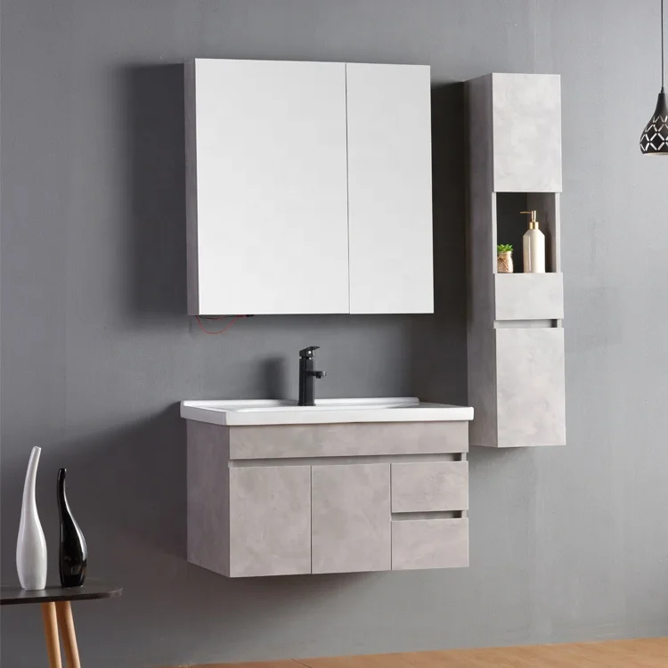 

Современный настенный набор шкафов для ванной комнаты с одной раковиной для спальни, склада, больничной мастерской или использования в квартире