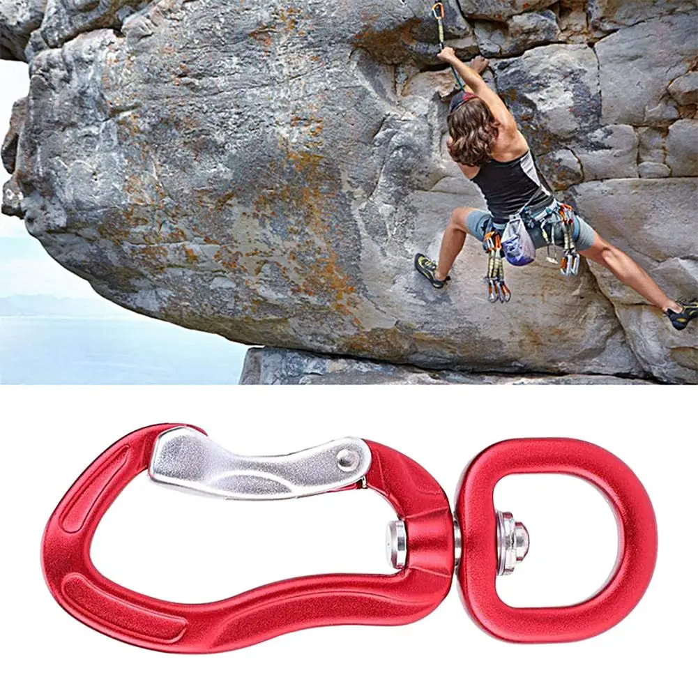 Convenient Safety Carabiner Rotatable Auto Locking Compact High Durability Hammock Climbing Carabiner