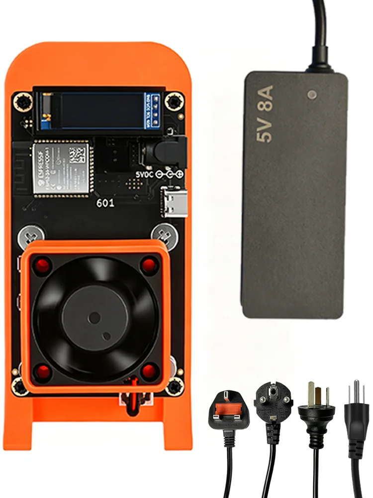 Zestaw do kopania BTC Gamma 601, 1.5TH, niski pobór mocy, zasilacz 5V w zestawie, WiFi 2.4G, AxeOS, open source, domowy koparka ASIC. — zdjęcie produktu 7