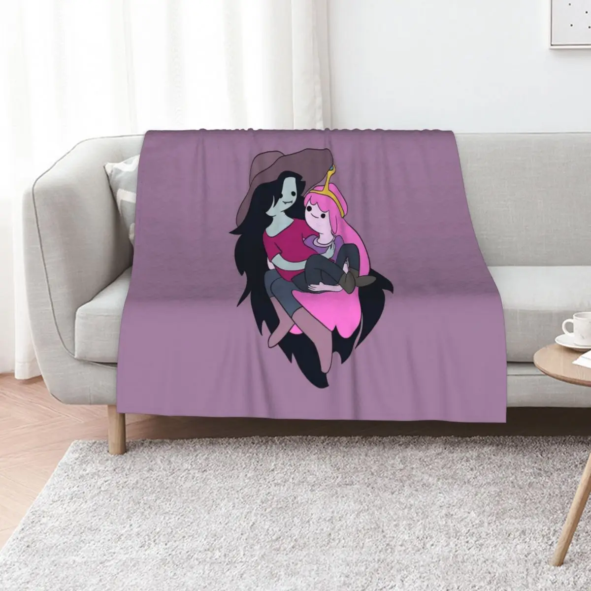 

Marceline and Bubblegum Throw Blanket Fashion Sofas Luxury Brand Soft Vintage Blankets