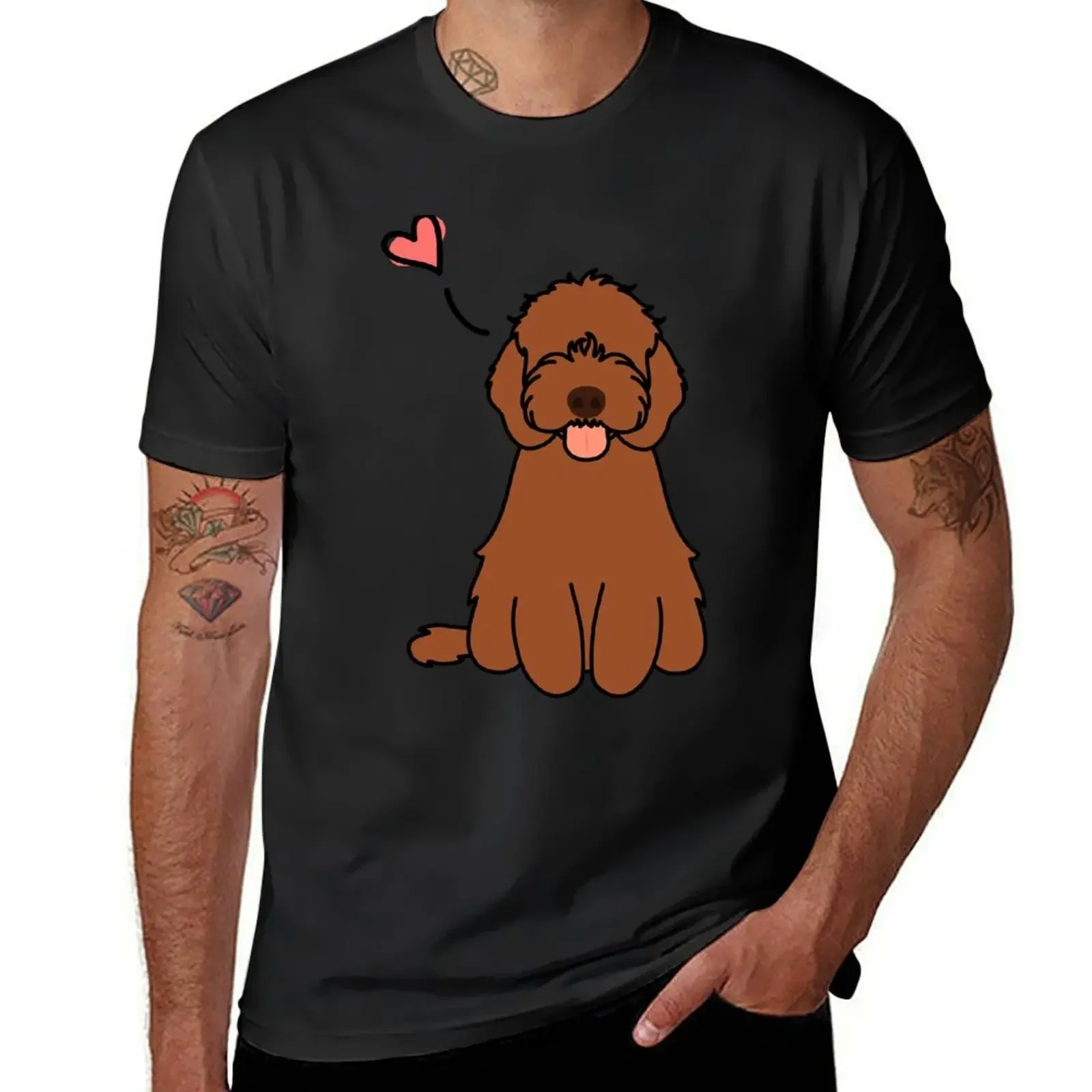 Love Kawaii Red Ruby Cockapoo Cavapoo Cavoodle Dog T-Shirt heavyweights t shirts for men