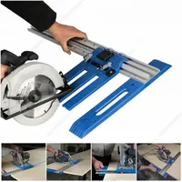 Electric Circular Saw Fixed Guide Rail Woodworking Slide Frame Trimming Machine Slotting Guide Rail Slide Frame Woodworking Tool