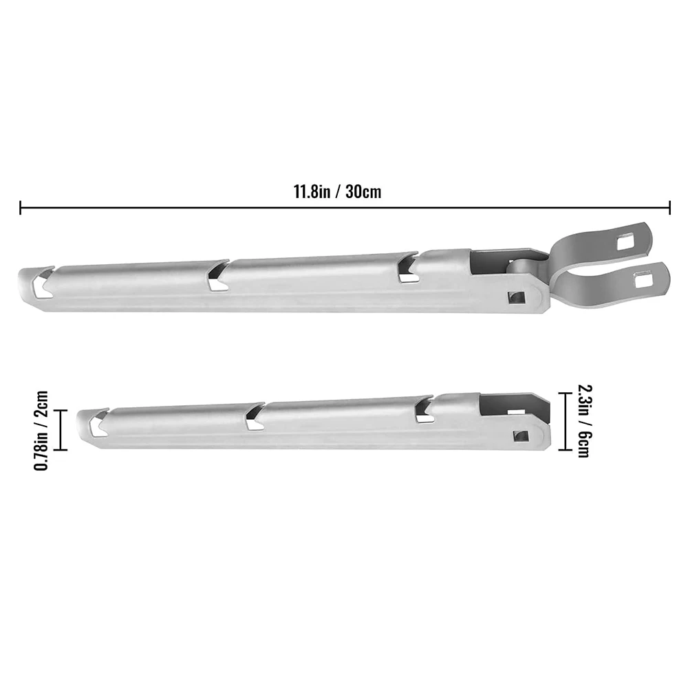 1 Uds. Brazo de alambre de púas, brazo de extensión, alambre de púas para cerca de acero galvanizado sumergido en caliente de 4,45 cm, todos los pernos que incluyen hebilla de malla de riel superior