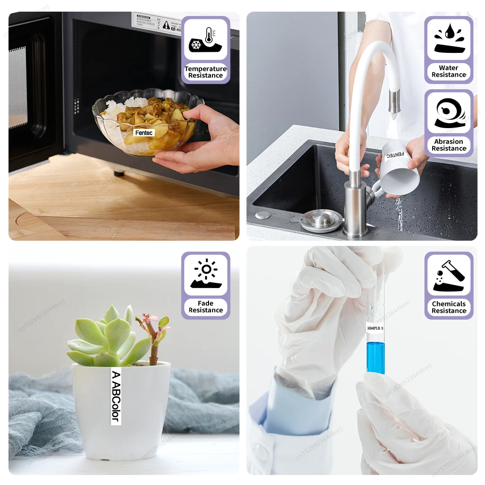 2/5/10PK 91201 Compatible con recargas Dymo Letratag 91201 91331 12267 91200 91202 Cinta LT de 12 mm para rotuladora Dymo LT100H 100T