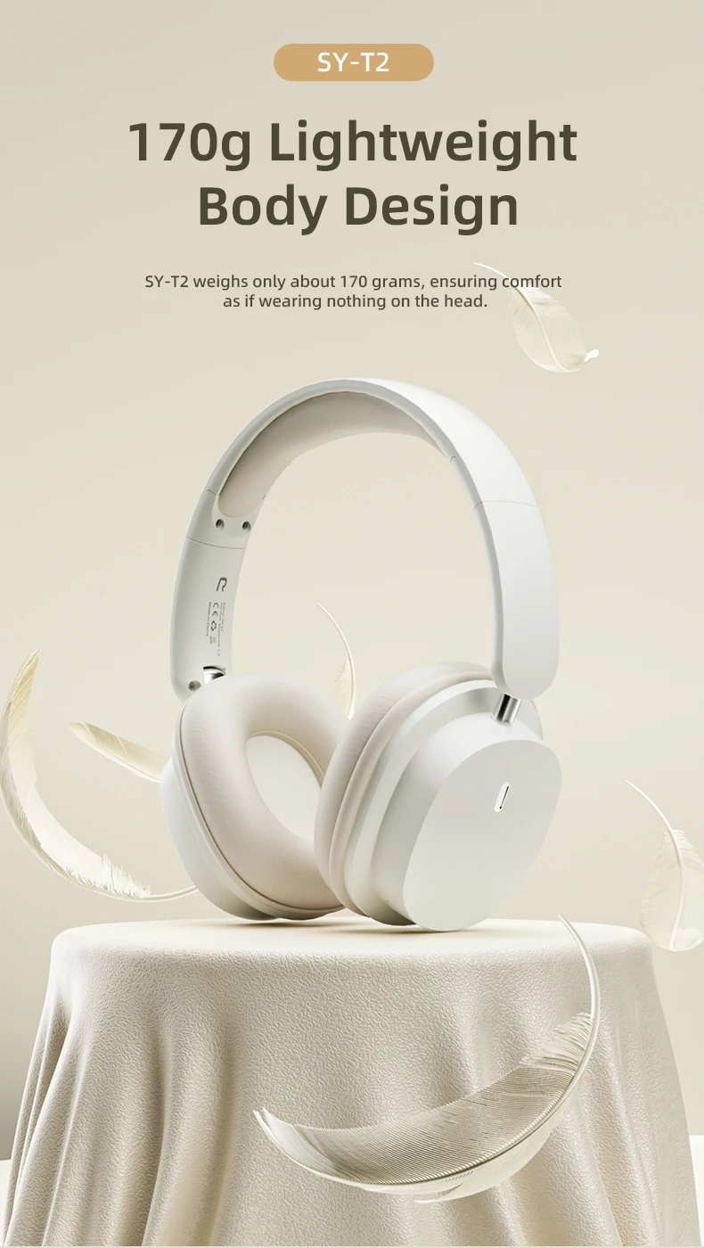 Original Bluetooth Headphone Headset SY-T2 High Quality Noise Reduction Wireless Microphone Wired Earphone Gamers Headphones