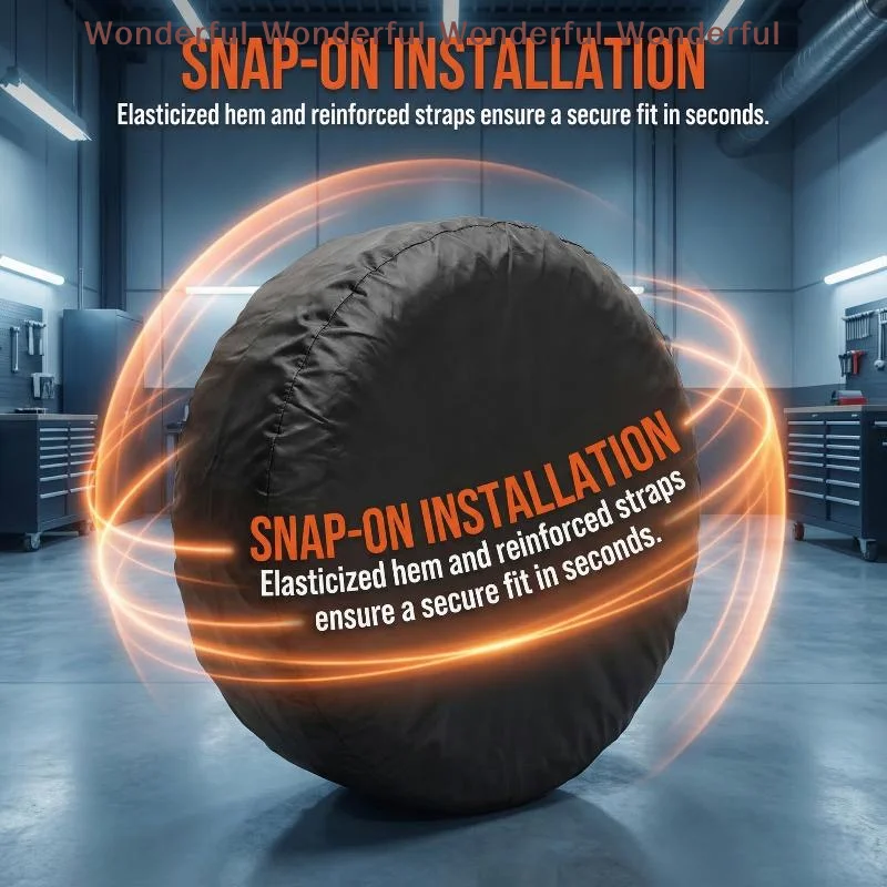 

Universal Waterproof Tire Covers Oxford Fabric Sunguard Dust Cover for Car RV Camper Trailer All Weather 4pcs