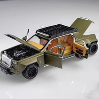 1:32 Scale Rolls-Royce Phantom 6x6 Wraith Car Model Toy Diecast Metal Alloy Off-Road Vehicle Models Sound Light Gifts for Kids