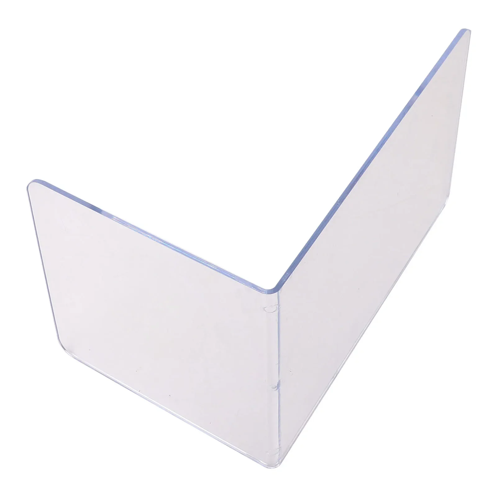 Clear Organizers Acrylic Bookends Document Arrangement Minimalist Design Multi-functional Use Stability Assurance