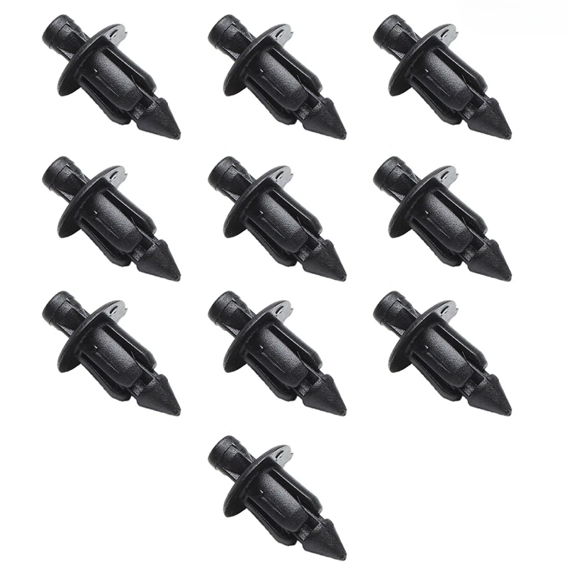 10/20/30PCS 6mm Black Rivet Fairing Body Trim Panel Fastener Screw Clips For Honda Suzuki Kawasaki Motorcycle Accessories Parts