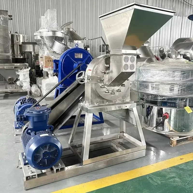 【Best-selling】Spice Grinder Machine Hammer Industrial Chili Grinding Machine Seasoning Powder Sugar Pulverizer Salt Grinding