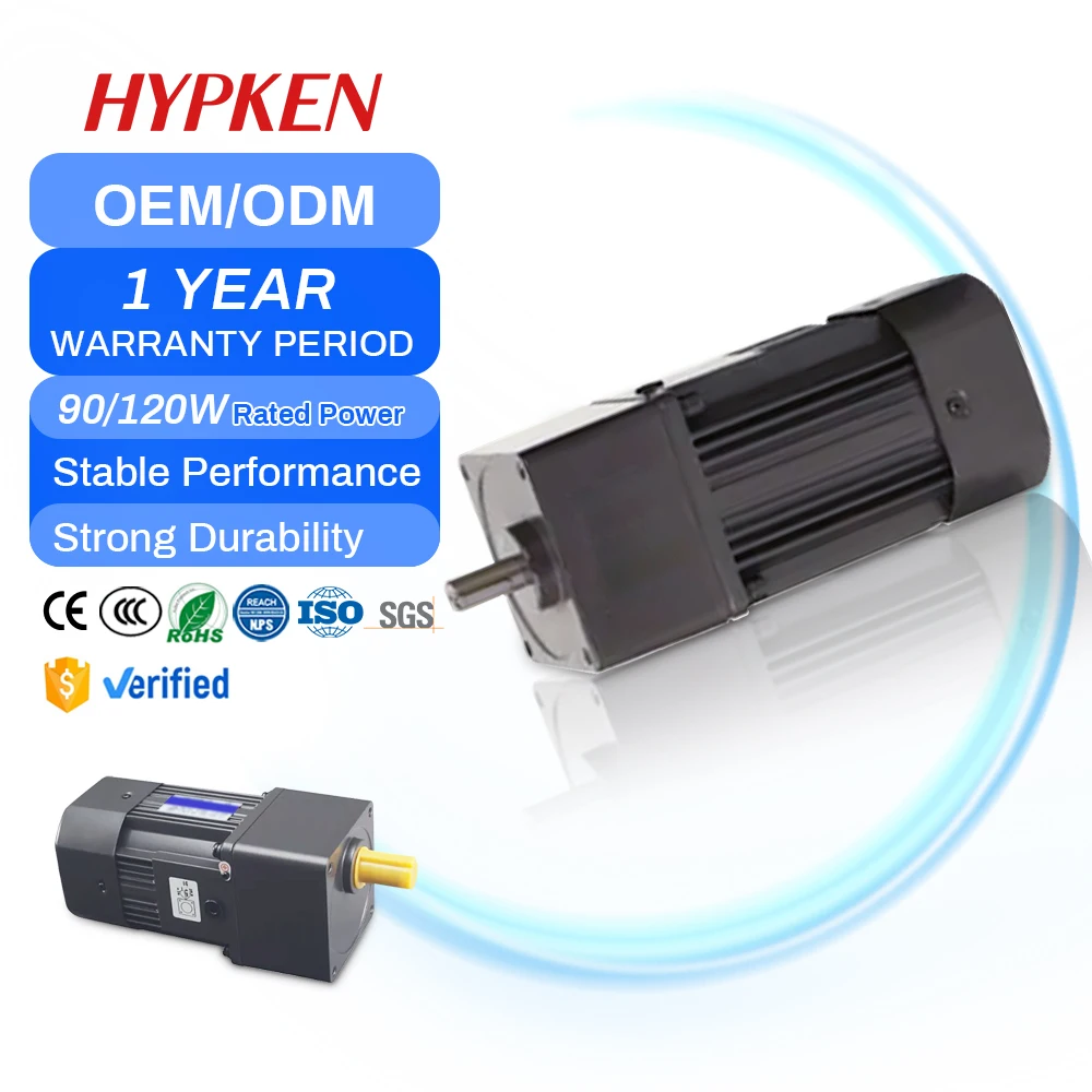 

1 Phase AC Motor with Gearbox Hollow Shaft Ratio 60:1