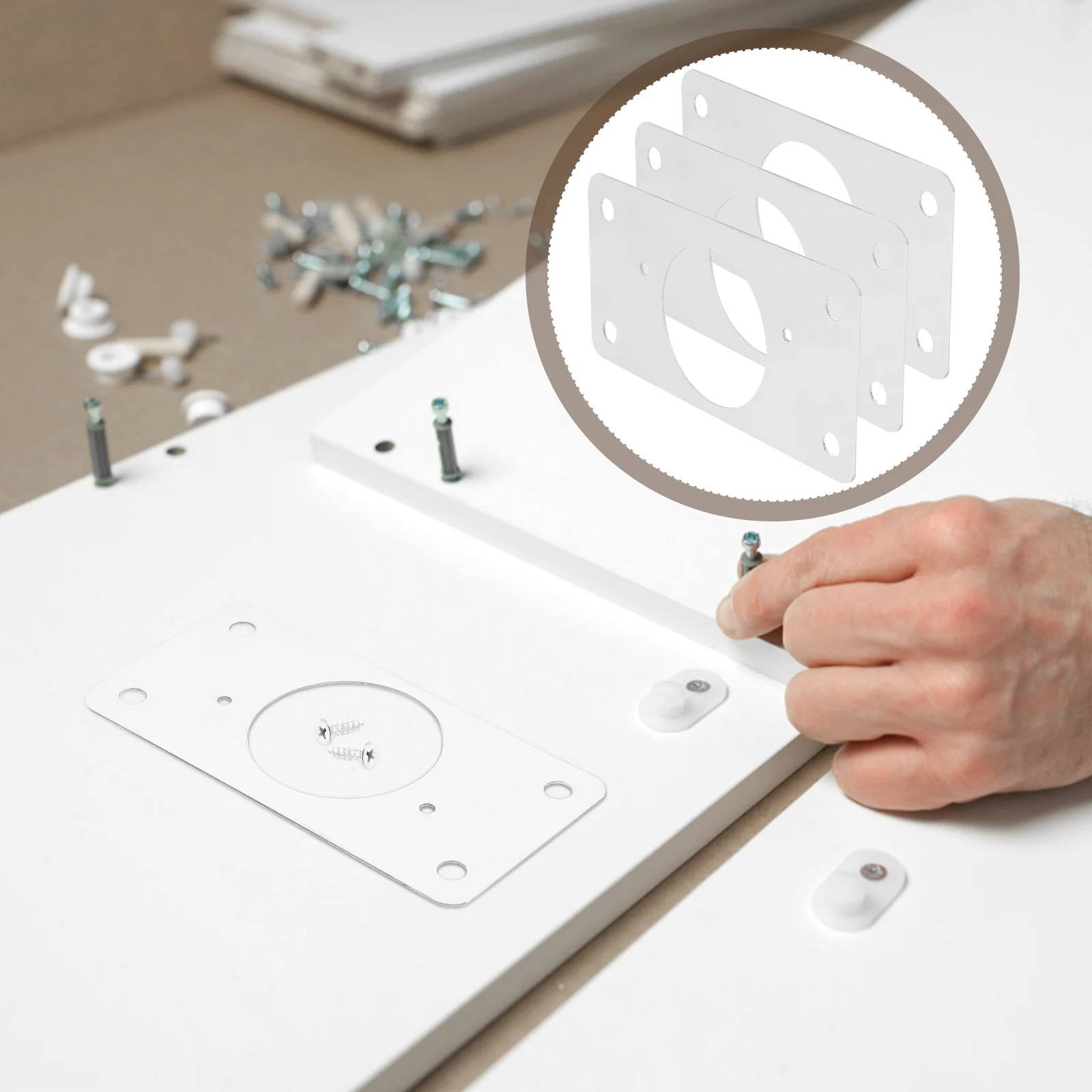 

10pcs Cabinet Hinge Repair Plate Stainless Steel Door Reinforcement Bracket For Furniture Cupboard Mending Plate Hinge Fixing