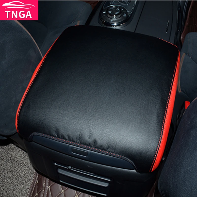 Central Armrest Box Leather Cover Suitable for Nissan Patrol Y62 2010-2021 2020 2019 2018Upgrade Interior Design Accessories