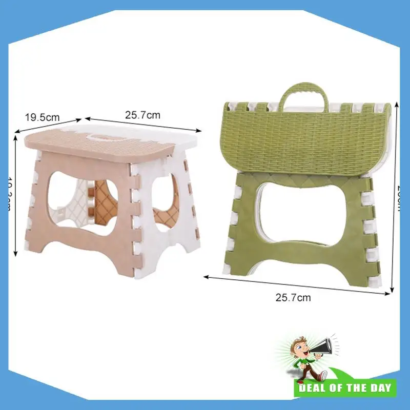 24-Hour Delivery Plastic Folding Stool Thickening Chair Portable Home Furniture Children Convenient Dining Stool