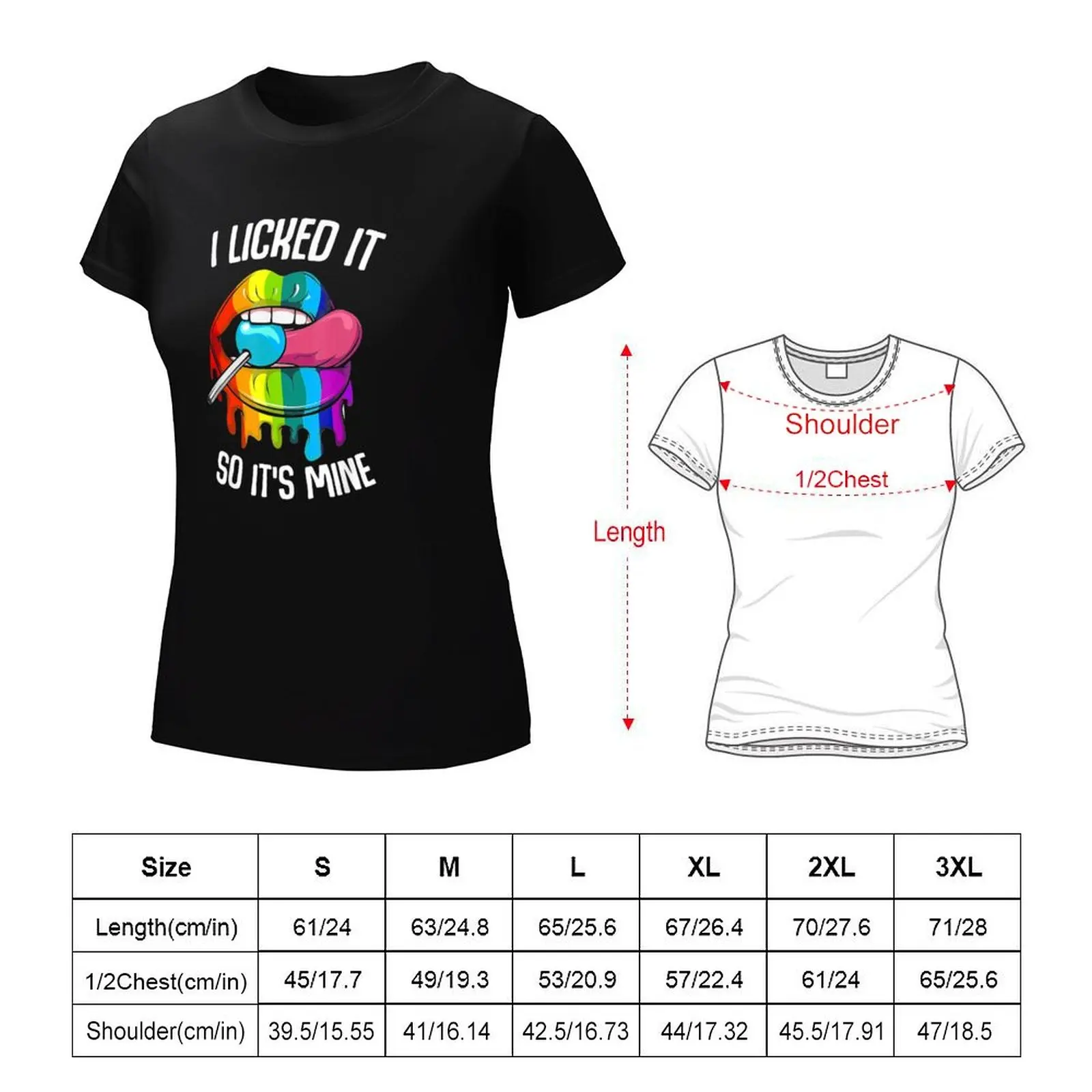 T-shirt LGBT Pride I Liked it So It's Relief pour femme, vêtement rigolo et mignon