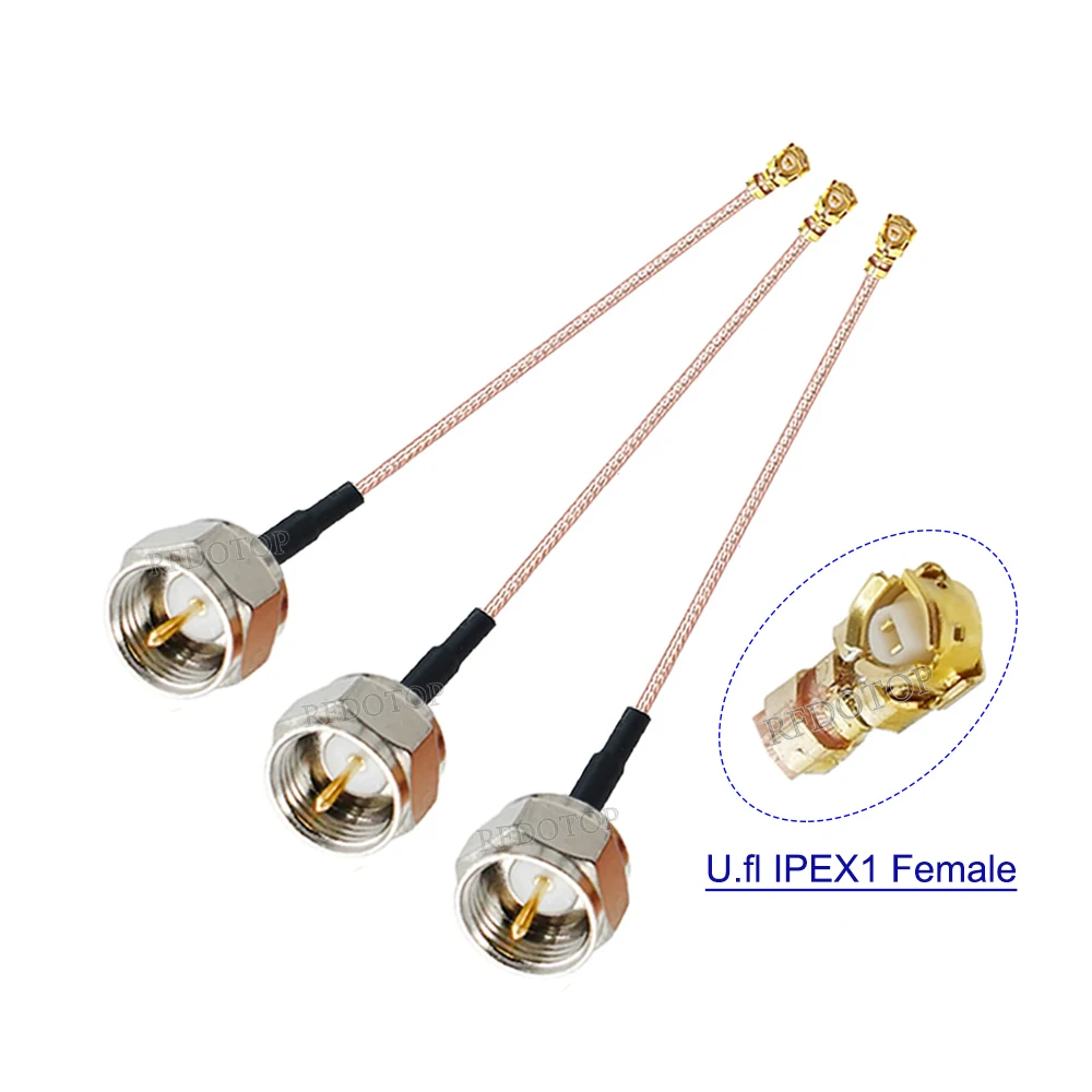 1PCS RG178 F Male Plug to uFL/u.FL//-1 Female Jack RG-178 Coaxial RF Pigtail Cable WIFI 3G Antenna Extension Cable Cord