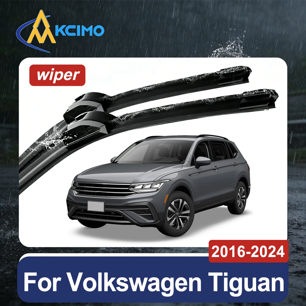 Complete Front Wiper Replacement Kit for Volkswagen Tiguan 2016-2024 Blades All-Weather Protection Windshield Wipers 2 Pieces