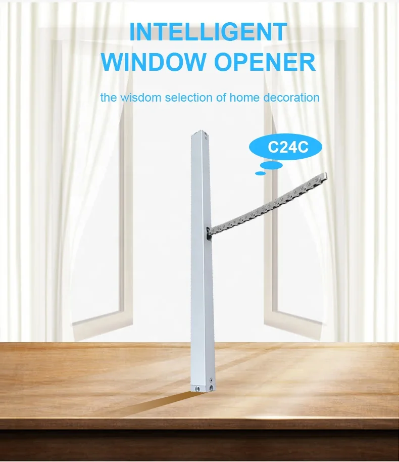 Hongze Modern Aluminium Alloy Design Quiet Automatic Smart Home Chain Window Opener WIFI Control with Hidden Installing