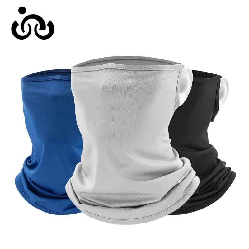 Outdoor Cycling Riding Sunscreen UV Protection Dustproof Breathable Multifunctional Neck Gaiter Scarf Face Mask Ear Loop