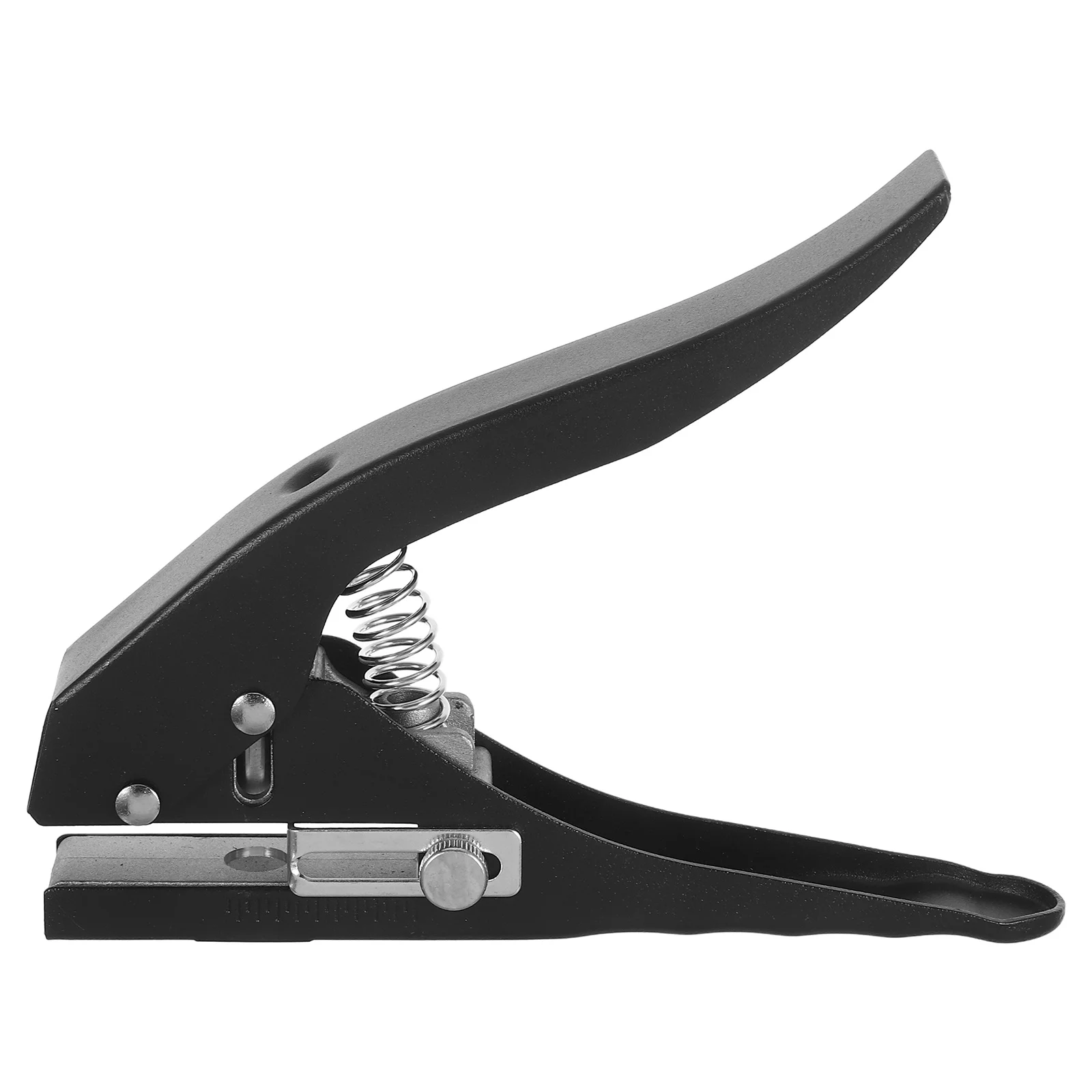 الثقيلة المحمولة المحمولة ثقب واحد لكمة 10 مللي متر للأغطية البلاستيكية ورقة بطاقات كرتون مكتب الحرفية استخدام دليل الناخس