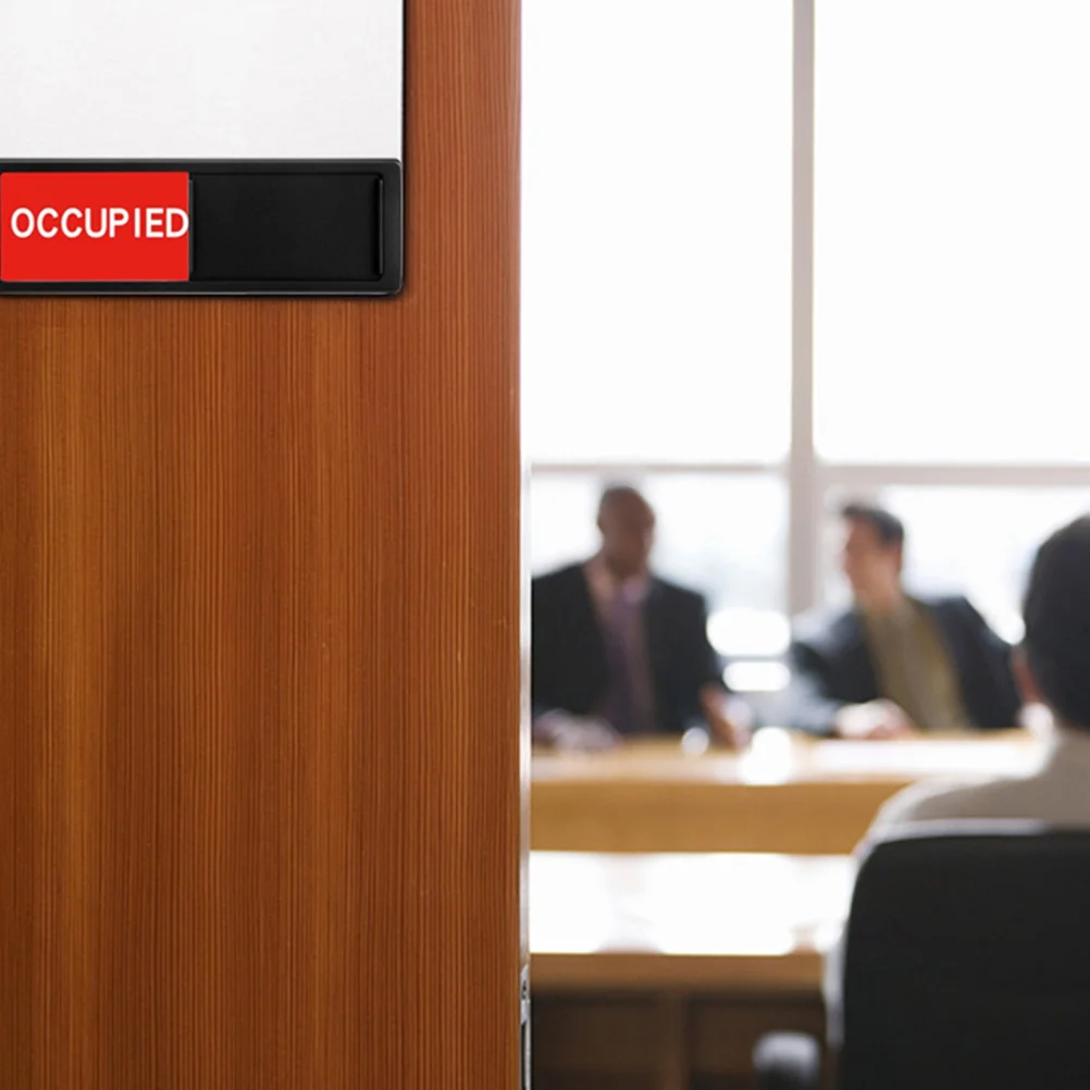 

2Pcs Meeting Room Door Privacy Slide Indicator Vacant Occupied Sign Office Sliding Door Privacy Sign Occupied Sign,