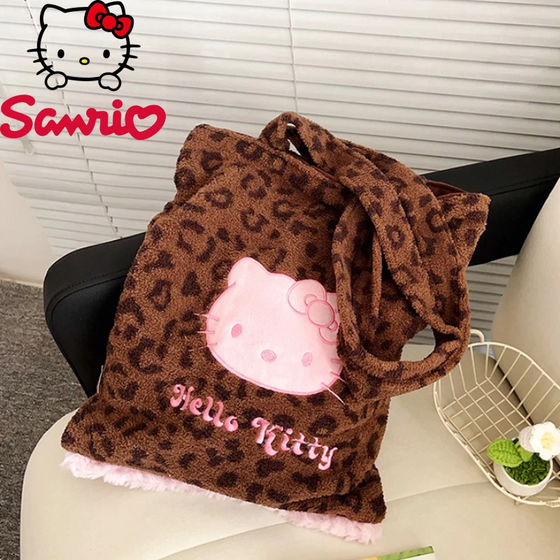 

Hello Kitty 2026 New Women's Shoulder Bag Fashion High Quality Women's Shopping Storage Bag Cartoon Versatile Women's Handbag