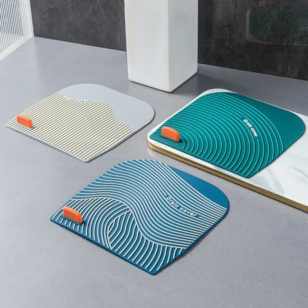 

Portable Soft Floor Drain Cover Insect-proof Anti-Odor Sink Seal Mat Reusable Drain Stopper Sewer Pipe Cover Universal