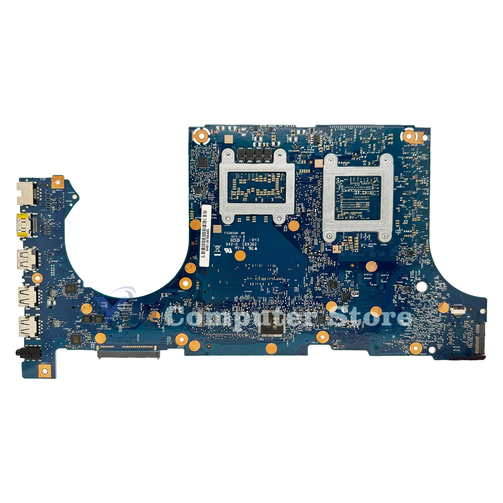 Imagem -05 - Placa-mãe do Portátil para Asus Fx505g Mainboard para Asus Fx505gm Fx705g Px505g Mw505g Fx86f i5 i7 8th Gen Gtx1060-v3g V6g Teste 100