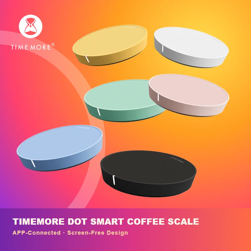 Image of TIMEMORE Black Mirror Dot Kaffeewaage, Digitale Kaffeewaage, Pour-Over- & Espresso-Waage, Bildschirmlose Bluetooth-App, 0,2-1200g