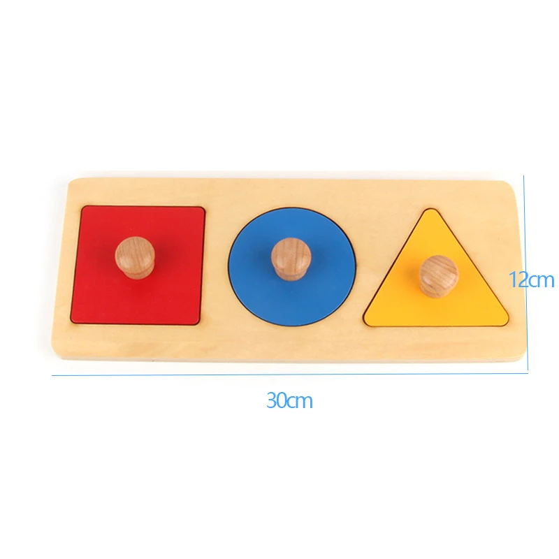 Placa de quebra-cabeça geométrica de madeira crianças educacional jigsaw stacker criança brinquedos de madeira para crianças presentes montessori