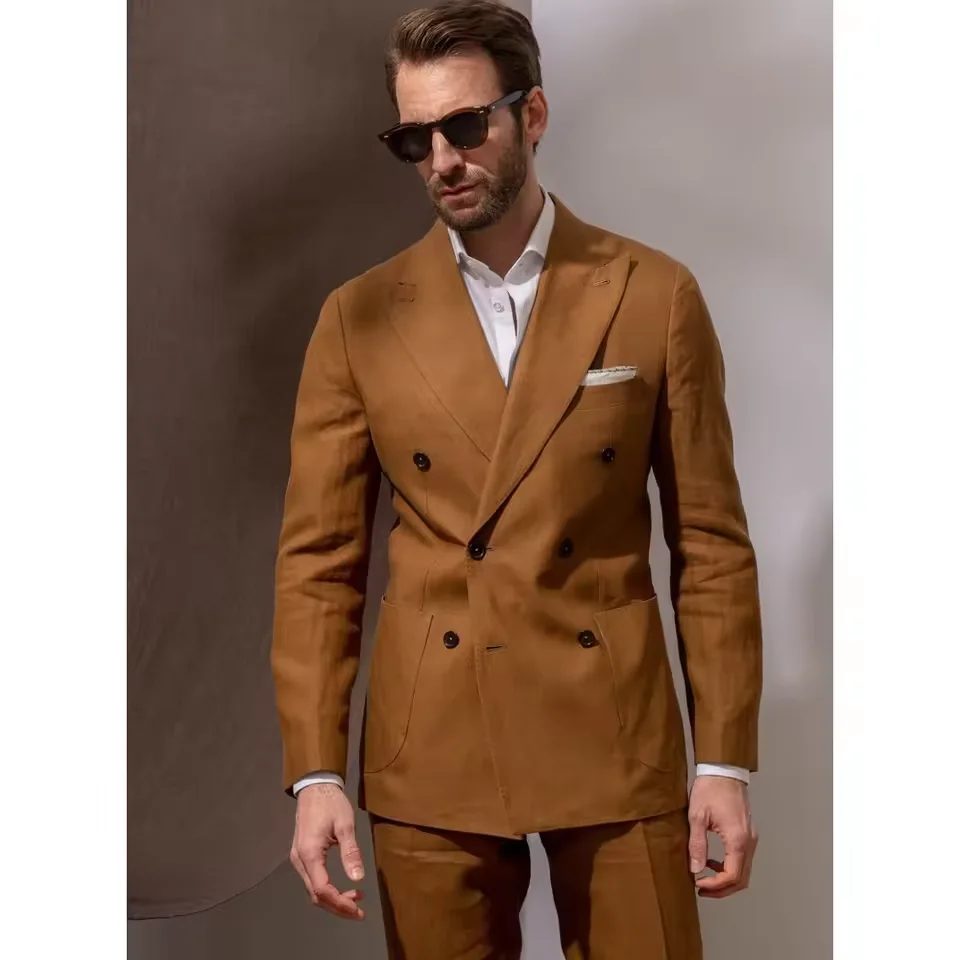 

Pants Sets Men's New Summer Two-piece Suit Lightweight and Breathable Casual Suit Party Dresses Men's Italian Suits Elegant Man