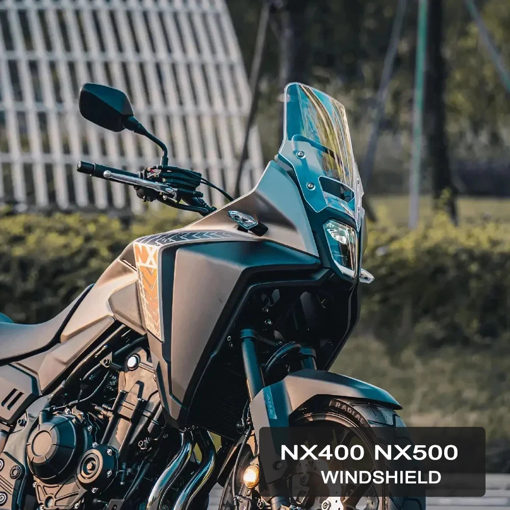 

For Honda NX500 NX400 NX 400 2023 2024 Accessories Windshield NX 500 New Motorcycle Front Windscreen 500NX Windshield