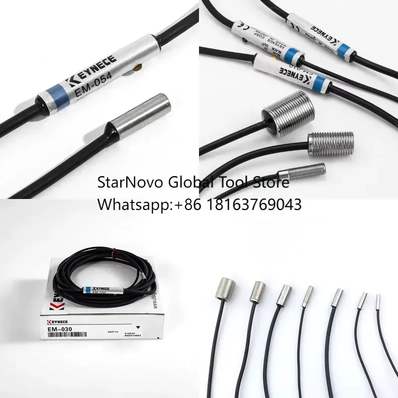 2026 Hot！ High Sensitivity EM Mini Proximity Sensor 4mm-3m Range 24V NPN PNP Output IP65 Waterproof for Industrial Automation
