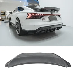 High Quality  Carbon Fiber Wing For Audi E-TRON GT Trunk Spoiler Lip Splitter Diffuser Body Kit