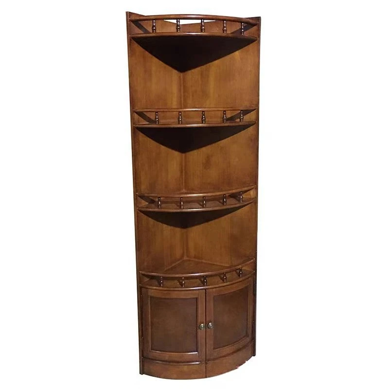 Modern simple solid wood corner cabinet corner triangular shelf