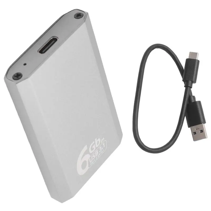 【Price Drop !!】10Gbps SSD Enclosure Adapter Case With Type C Port For MSATA Internal Solid State Drive Hard Drive Gen2 To USB 3.