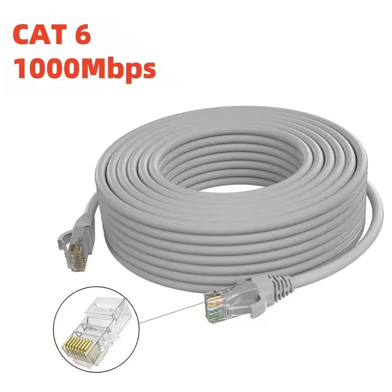 0.5M-10M CAT6 Rj45 Ethernet Cable UTP 1000Mbps Network Cord LAN Wire Internet Lead Cord For Computer Laptops Router Modem Cable