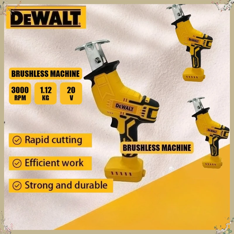 

Бесщеточная сабельная пила Dewalt 2800 об/мин, электрическая многофункциональная пила для резки металла, дерева и труб, электроинструмент 18В-20В