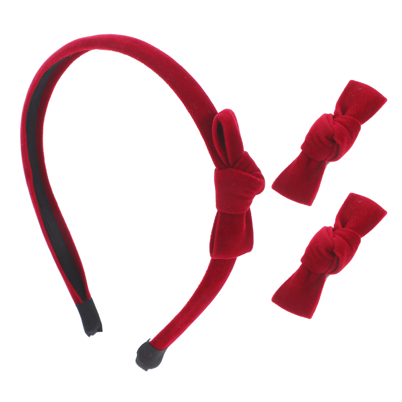 

1 Set Bowknot Hairband Burgundy Cheerleading Accessories For Women Teens Large Bowknot Hairband Cute Cosplay