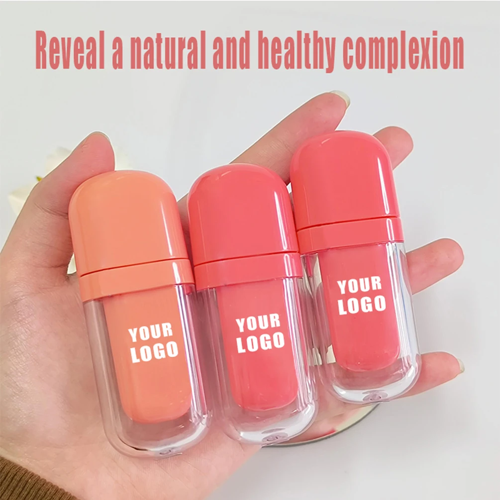 Vegan Makeup Private Label Custom Logo Wholesale Water Glossy Lip Stain Nourishing Shiny Juicy Plump Lips Non Transfer Tint