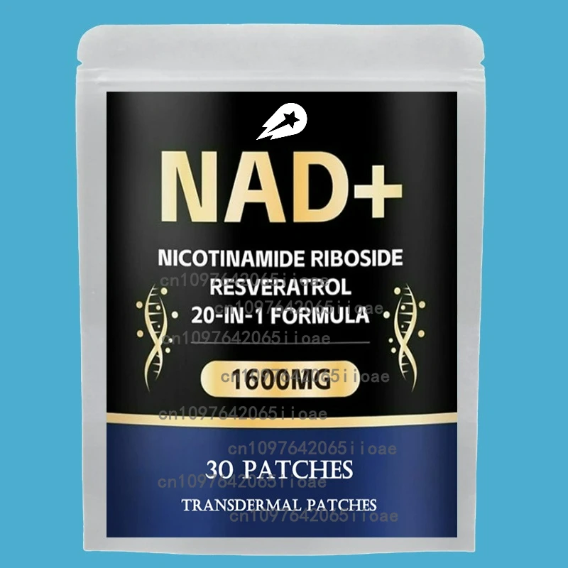 

NAD + Повышающие транспварные пластыри с NR + Ревертрао Куркума + Quercetin - Ремонт сотовой связи, Здоровое старение 30 пластырей