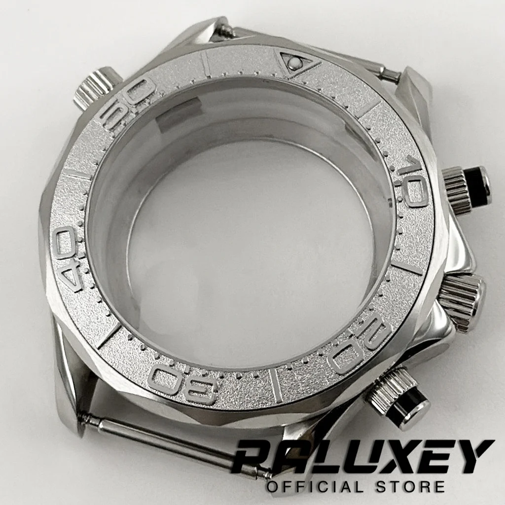 

Seamaster 300 watch Case VK63 41mm Multy-functional Quartz Chronograph Watch Case Sapphire Glass Fit For VK63 VK64 Movement