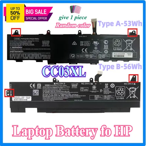 CC03XL L77991-005 Laptop Battery Fo HP EliteBook 850 855 G7 G8 ZBook Firefly 15 G7 G8 Series HSTNN-UB8W HSTNN-DB9O L77622-541
