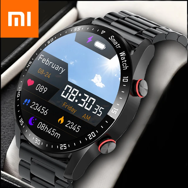 Xiaomi neue ecg ppg amoled bildschirm smart watch bluetooth call music player mann uhr sport wasserdicht luxus smartwatch AliExpress