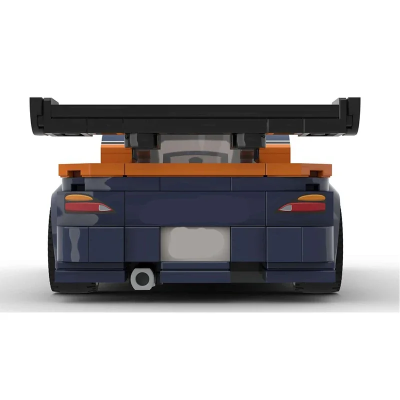 Stadsauto Snelheidskampioen Model MOC Bouwstenen Sportwagen V2 Modulaire Technologie Geschenken Vakantie Monteer Kinderen Speelgoed Pak