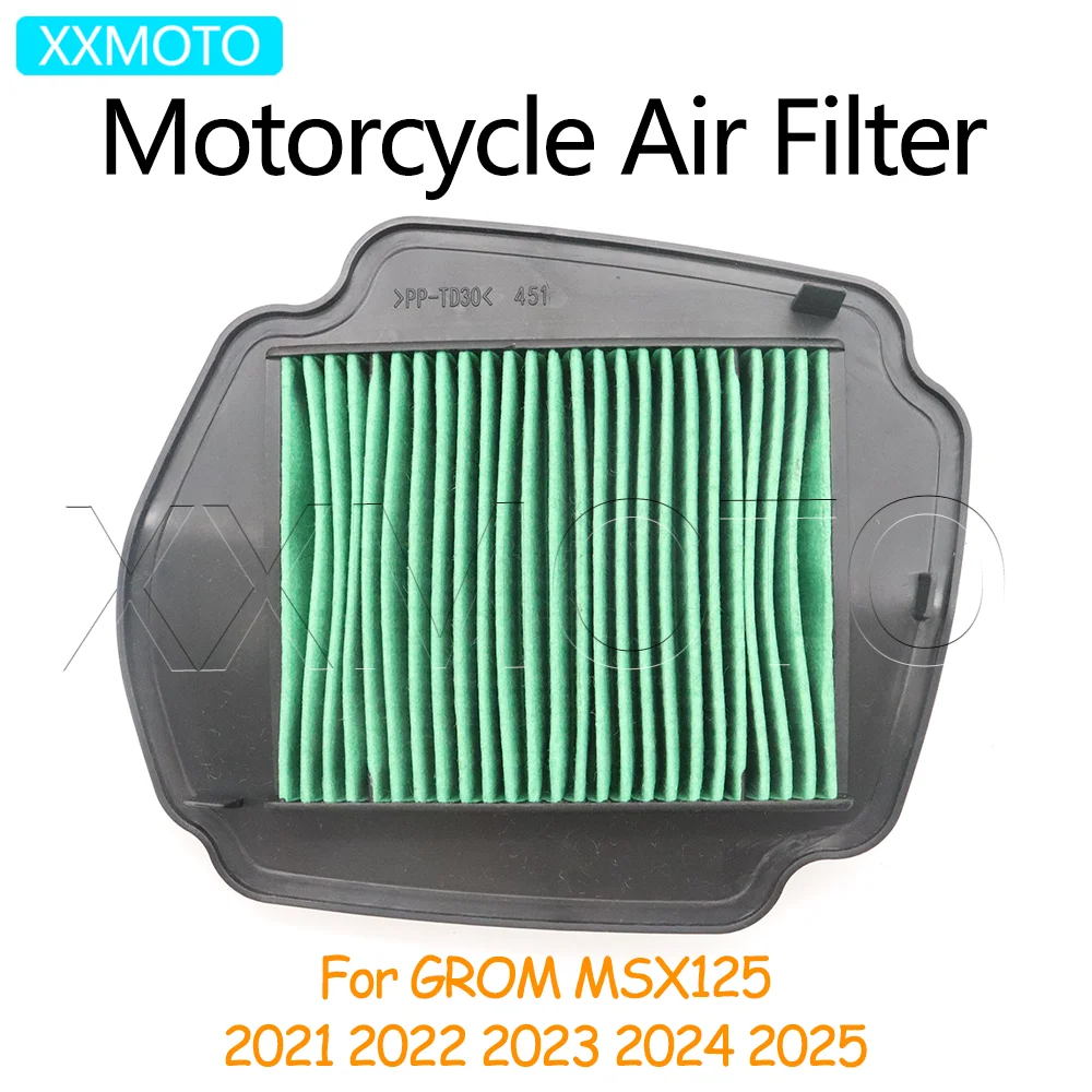 

For Honda GROM MSX125 2021 2022 2023 2024 2025 Motorcycle MSX 125 Air Filter Intake Cleaner Accessories