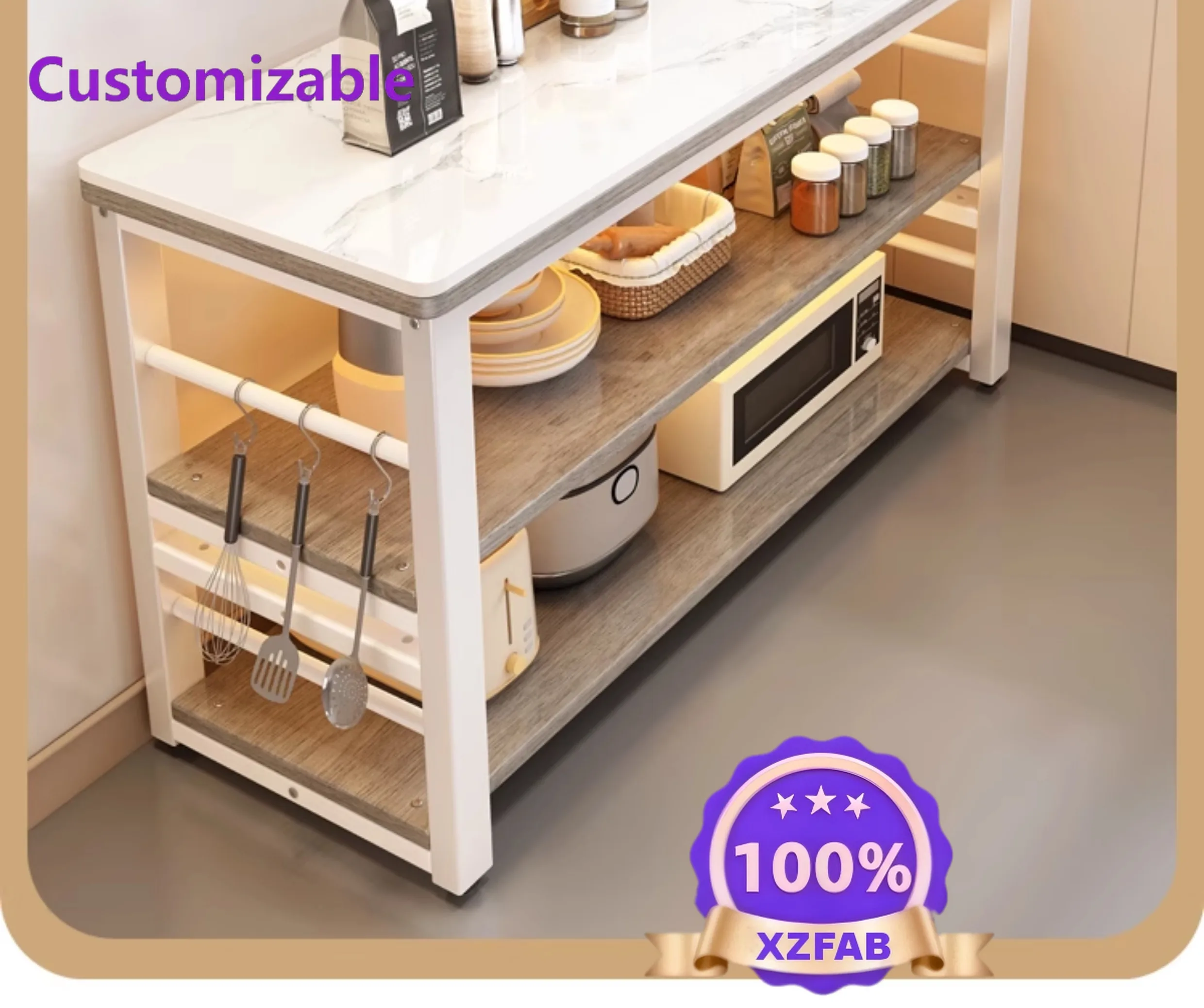 Factory Direct 2026 Slate kitchen rack floor-to-ceiling new multi-functional storage rack for home use