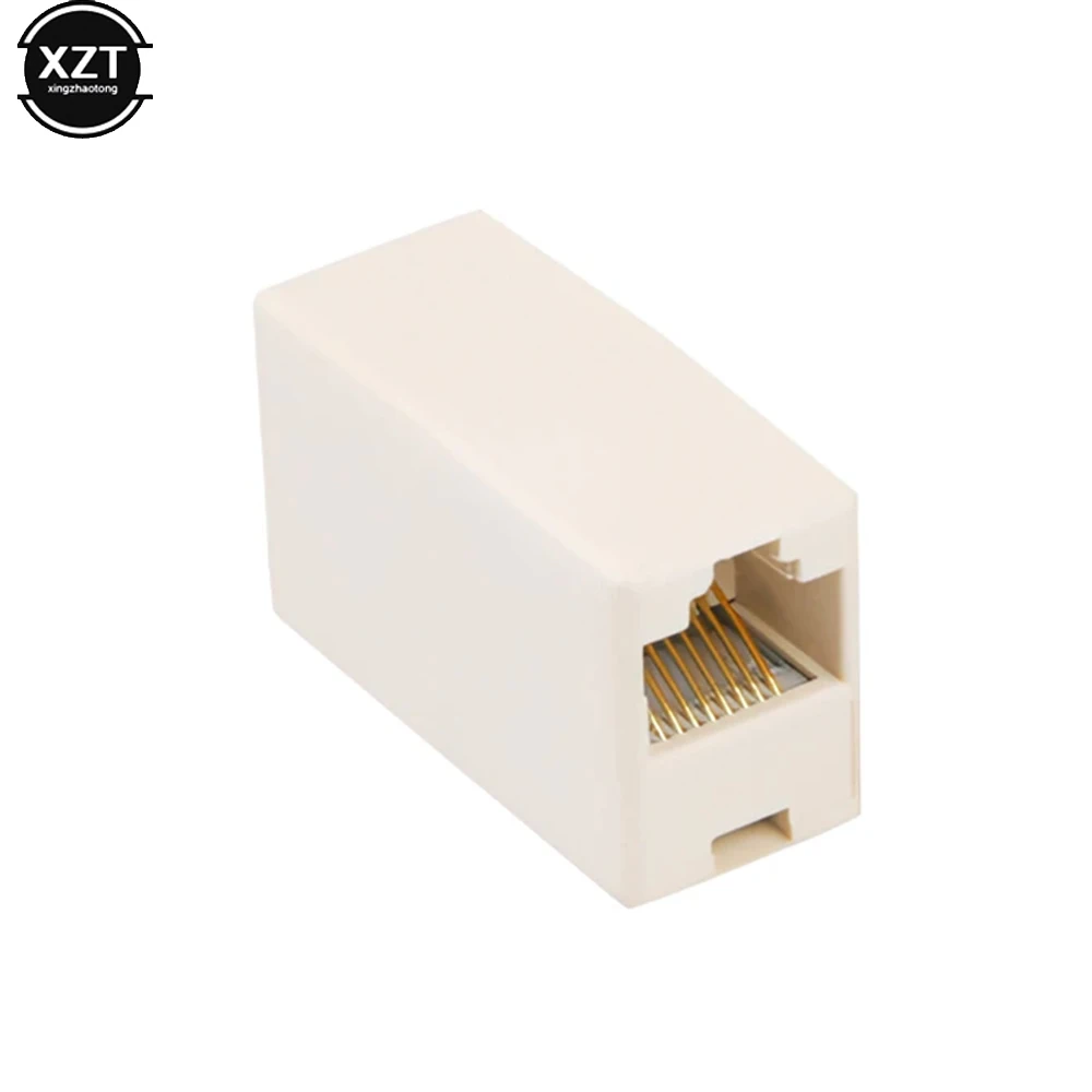 Novedoso acoplador recto de teléfono RJ11 6P4C, extensor de Cable de teléfono, adaptador de conector hembra a hembra, alta calidad