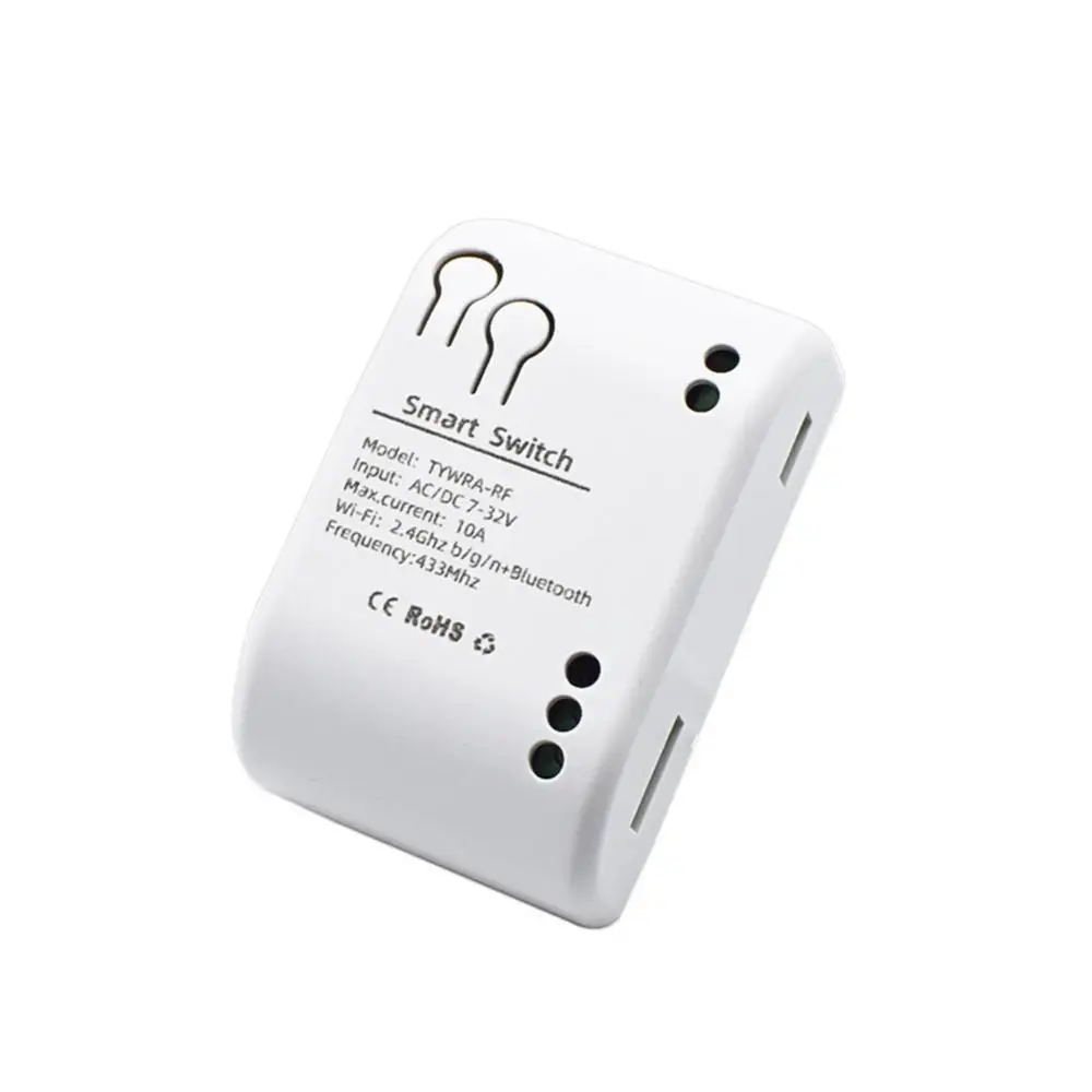 Wireless Remote Control Switch Tuya Smart 10a 1 Gang Self-locking Interlock Rf 433mhz Voice Control With Alexa Home Wifi