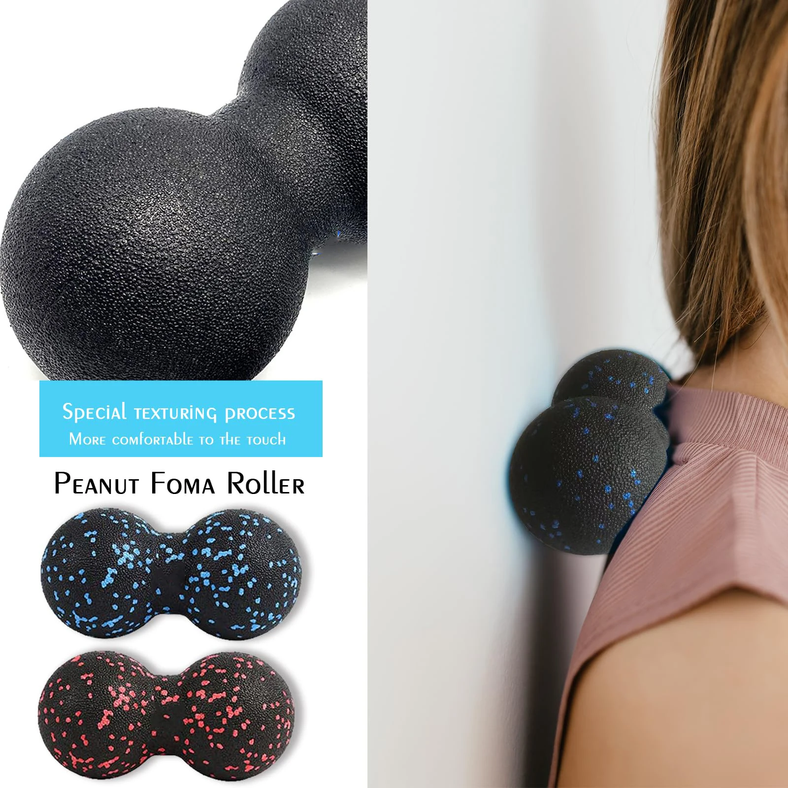 5Pcs Yoga Massage Foam Rollers Fascia Balls Yoga Column EPP High Density Fitness Roller &Ball Leg Back Neck Massager Pain Relief